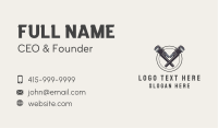 Plumbing Wrench Hipster Business Card