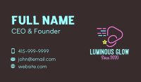 Neon Star Comet Media Business Card Image Preview