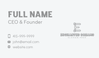 Professional Studio Letter E Business Card Image Preview