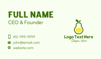 Healthy Pear Juice Business Card