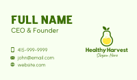 Healthy Pear Juice Business Card Image Preview