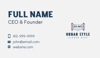 Barbershop Shears Haircut Business Card