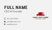 Delivery Transport Truck Business Card Design