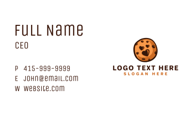 Cookie Snack Bakery Business Card