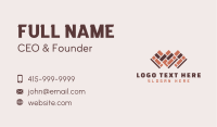 Tile Brick Flooring Business Card