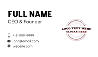 Generic Handmade Business Business Card