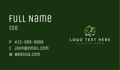 Plant Lawn Mower Business Card