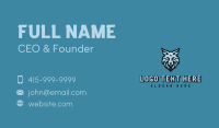 Fox Wolf Varsity Business Card Design