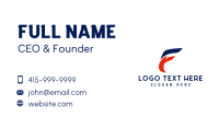 Logistics Transport Letter F Business Card