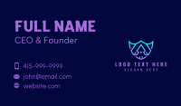 Cyber Shield Letter A Business Card