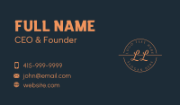 Etsy Business Card example 1