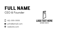 Film Showing Business Card example 2