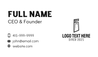 Black Door Clapper  Business Card