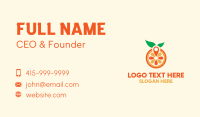 Orange Juice Pin  Business Card Design