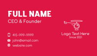 Minimalist Helicopter Camera Business Card Design