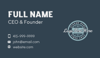 Blue Retro Firm Business Business Card