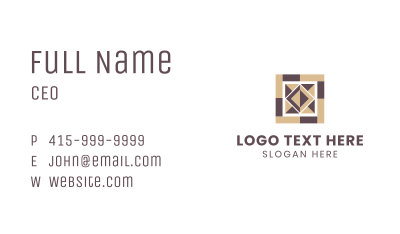 Pattern Tile Flooring Business Card Image Preview