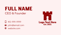 Castle Turret Microphone Business Card Design