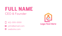 Pink Lab House Business Card Design