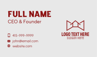 Red House Bow Tie  Business Card