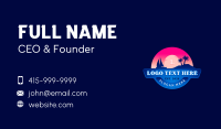 Travel Beach Sunset Business Card