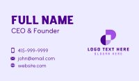 Geometric Tech Startup Business Card