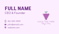 Grape Fruit Line Art  Business Card