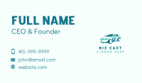 Sedan Car Cleaning Business Card