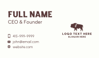 Animal Bison Wildlife Business Card