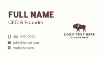 Animal Bison Wildlife Business Card