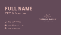 Femine Script Wordmark Business Card