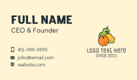 Geometric Fresh Fruit Business Card