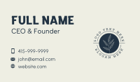 Nature Seal Wordmark  Business Card Design