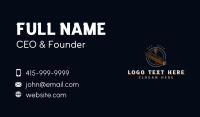 Wood Drill Carpentry Business Card