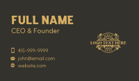 Luxury Fine Dining Restaurant  Business Card