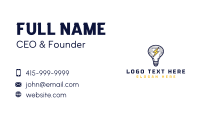 Robotic Lightning Bulb Business Card Design