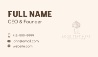 Aesthetic Floral Woman Business Card