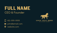 Equestrian Horse Riding Business Card