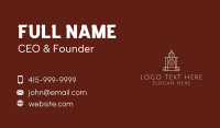 White Tower Clock  Business Card Design