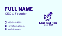 Circular Business Card example 2