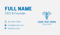 Medical Pharmacy Caduceus Business Card Design