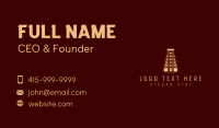 Traditional Hindu Temple Tower Business Card