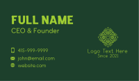 Green Spring Leaf Business Card