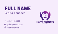 Happy Cute Penguin Business Card Image Preview