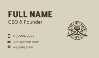 Mustache Shave Razor Business Card