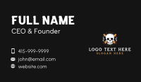 Tobacco Skull Smoke Business Card Design