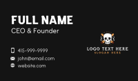 Tobacco Skull Smoke Business Card