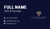 Diamond Jewel Letter Y Business Card