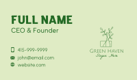 Green Plant Seedlings  Business Card Image Preview