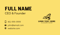 Mountain Excavator Contractor Business Card